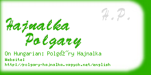 hajnalka polgary business card